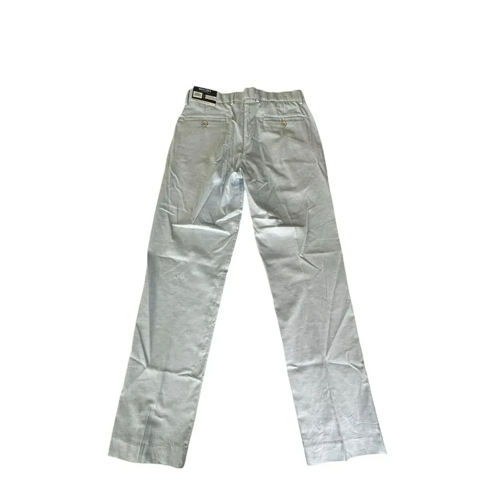 Britches By Samtex Slim Fit Pants Mens 32x30 Blue Cotton Lightweight Work NEW